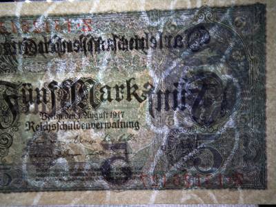 5 márka 1917 , 5 Mark Darlehnskassenschein