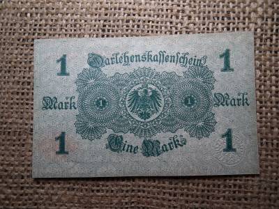 1 márka 1914 , Mark Darlehenskassenschein, Red Seal