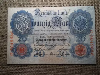 20 márka 1914 , Mark Reichsbanknote