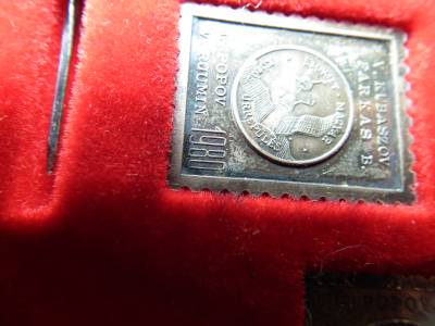 SZOVJET - MAGYAR ŰRREPÜLÉS PLAKETT és JELVÉNY 1980 EZÜST , Interkozmosz , doboz sérült ! Bélyegérem , kitűző 