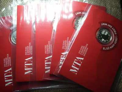 200 forint 2025 Magyar Tudományos Akadémia MTA 200 éves első napi veret  , alacsony sorszám , ár/db , több db esetén sorszámkövető 