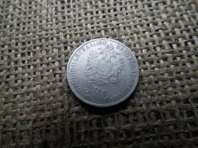Ezüst 1/4 florin 1860 B 