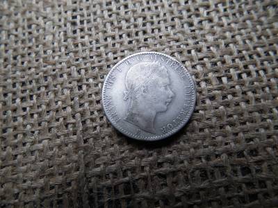 Ezüst 1/4 florin 1860 B 