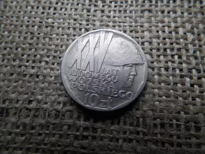 Lengyelország 10 Zlotys 1968 , Zloty ,