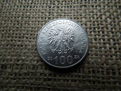 Lengyelország 100 Zlotys 1988 , Zloty , 