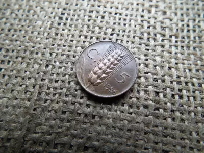 Olaszország 5 centesimi 1926 , Victor Emmanuel III