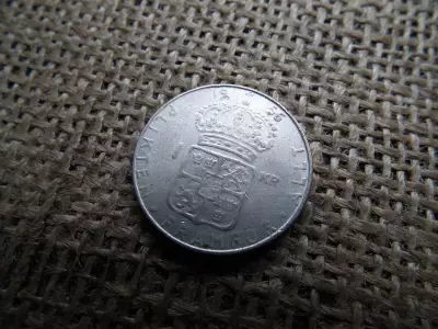 Svédország , ezüst 1 korona 1956