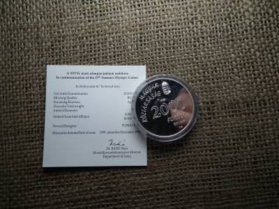 XXVII. nyári Olimpia Sydney 2000 forint 1999 PP 