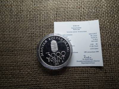 SZENT GELLÉRT 3000 FORINT 1999 EZÜST  PP