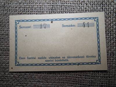 Mauthner bőrgyár váltópénze 2 korona 1919 Mauthner bőrgyár váltópénze 2 korona 1919