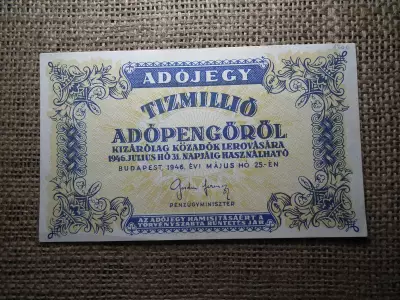 Tízmillió Adópengő 1946  