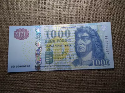 UNC 1000 Forint 2010   DD  0000090 , alacsony sorszám 