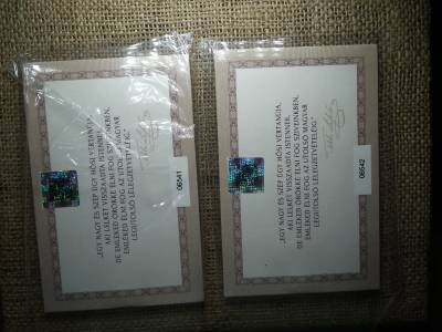 Batthyány Lajos 200 forint 2024 - Első napi veret díszcsomagolásban , 2 db sorszámkövető 