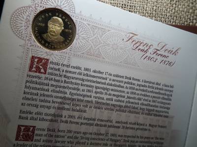 Dísztokos FORGALMI SOR 2003 PP  , DEÁK FERENC 20 FORINT PP 