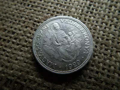 Ezüst 2 pengő 1929 , nagyon szép 
