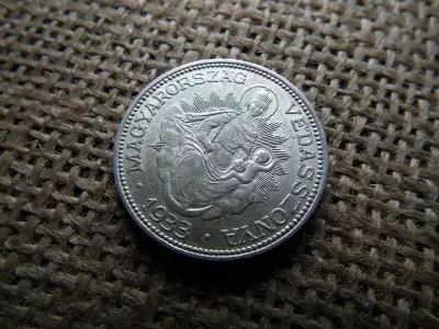 Ezüst 2 pengő 1933 , nagyon szép , extra