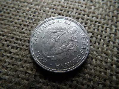 Ezüst 2 pengő 1938 , nagyon szép  , Mosolygós Madonna , ritkább 