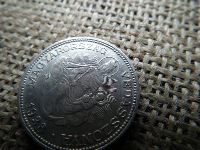 Ezüst 2 pengő 1938 , nagyon szép  , Mosolygós Madonna , ritkább 