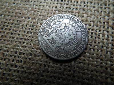 József , ezüst 20 krajcár 1766 SR , ritkább 