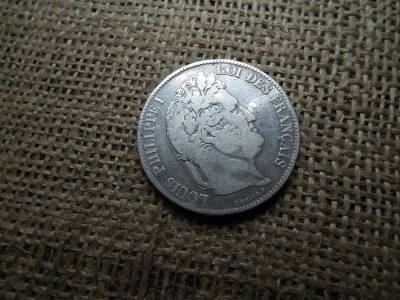 Franciaország , ezüst 5 francs 1835 , frank ,  I. Lajos Fülöp