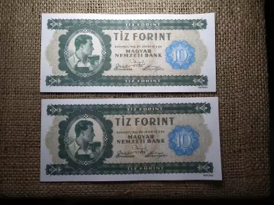 10 forint 1946 Másolat ! Vízjeles , sorszámkövető
