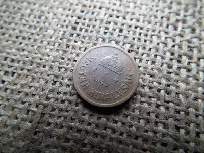 2 fillér 1940 , szellősebb évszám 