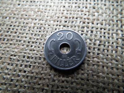 20 fillér 1943 , sherardírozott 