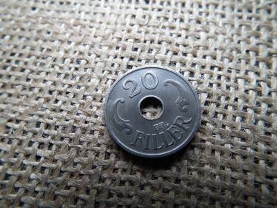 20 fillér 1943 , sherardírozott 