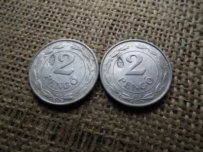 2 pengő 1941 , Magyar címer  beütéssel , ellen-jeggyel  ár/db 