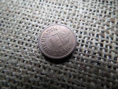 2 fillér 1935 , extra , verdefényes 2 fillér 1935 , extra , verdefényes