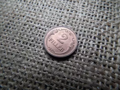 2 fillér 1935 , extra , verdefényes