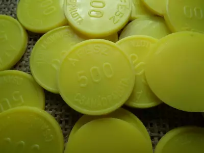 CSANÁDPALOTA ÁFÉSZ - MŰANYAG ZSETON - 500 forint , egyoldalas ! R ! Ár/db