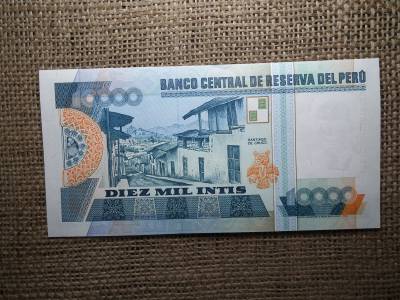 Peru 10000 intis 198 UNC A1 Peru 10000 intis 198 UNC A1