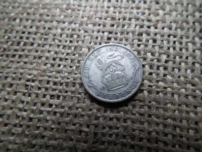 Egyesült Királyság , ezüst 6 pence 1926
