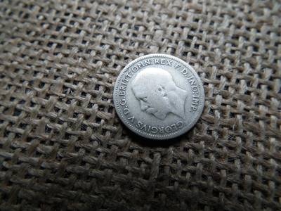 Egyesült Királyság , ezüst 6 pence 1930 Egyesült Királyság , ezüst 6 pence 1930