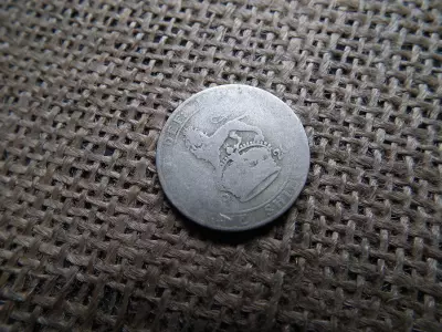 Egyesült Királyság , ezüst 1 shilling 1920