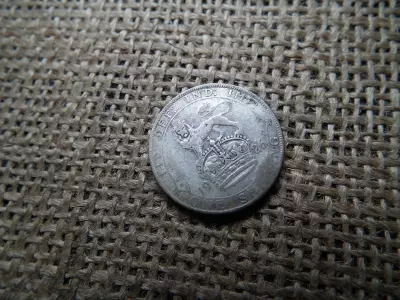 Egyesült Királyság , ezüst 1 shilling 1926