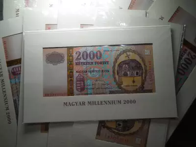 2000 forint 2000 MILLENNIUM emlékbankjegy - bontatlan díszcsomagolásban , ár / db , több darab esetén sorszámkövető !