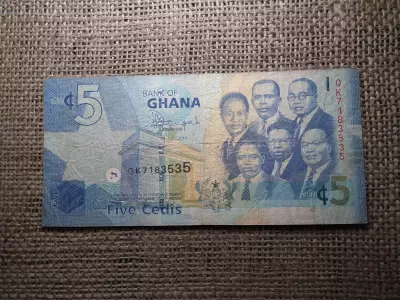 Ghána 5 cedis 2014 , A2