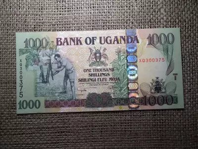 Uganda 1000 shillings 2008 UNC , A2