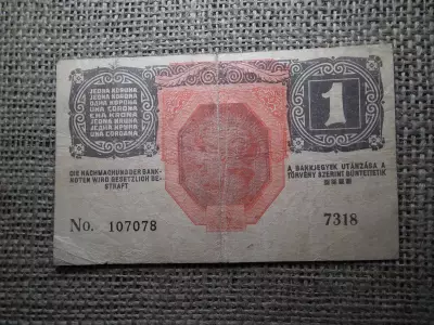 1 korona 1916 , ritka , 7000 feletti sorozatszám !