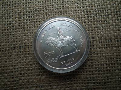 Ezüst 500 forint 1990 BU , Mátyás Ezüst 500 forint 1990 BU , Mátyás