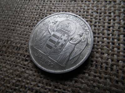 Ezüst 5 pengő 1939 , Horthy Miklós Ezüst 5 pengő 1939 , Horthy Miklós