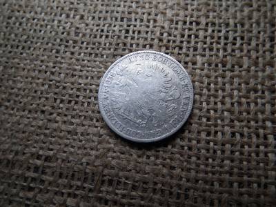 Ezüst 1 florin 1858 M , Milánó , ritkább Ezüst 1 florin 1858 M , Milánó , ritkább