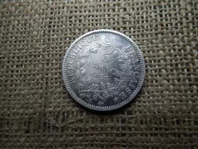 Franciaország , ezüst 5 francs 1873 , frank , Herkules