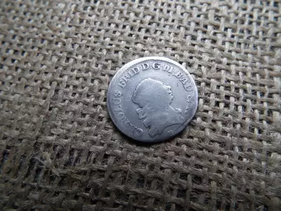 Badeni Magráviat , 10 krajcár 1772 , kreuzers , Frigyes Károly , ritka 