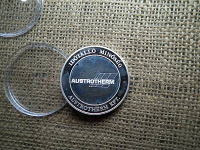 Austrotherm kft. , Győr , Gyöngyös , Szekszárd 1991 - 2016 emlékérem Austrotherm kft. , Győr , Gyöngyös , Szekszárd 1991 - 2016 emlékérem