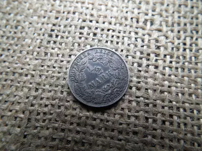 Birodalmi ezüst 1/2 márka 1905 D