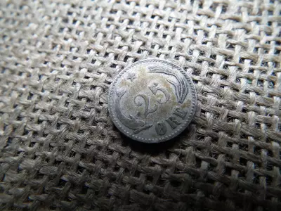 Dánia , ezüst 25 öre 1894