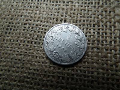Bajor Királyság ( német államok ) ezüst 1/2 gulden 1869 , II. Lajos Bajor Királyság ( német államok ) ezüst 1/2 gulden 1869 , II. Lajos